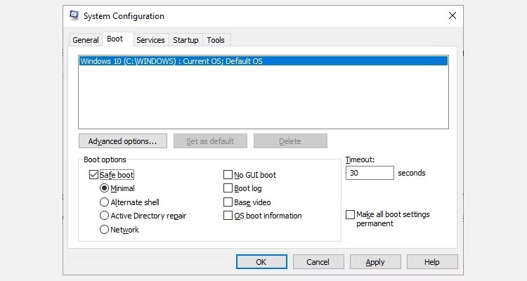 如何在啟動時進入 Windows 10 安全模式