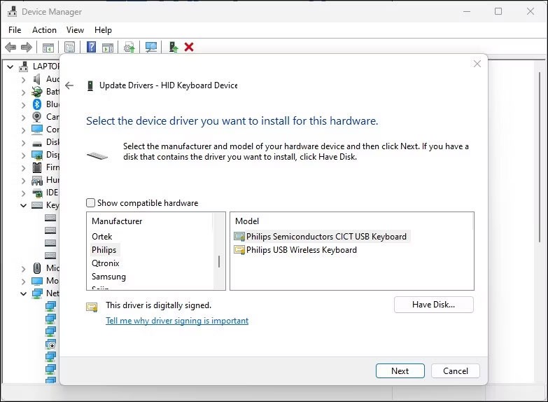 Windows'ta yerleşik dizüstü bilgisayar klavyesi nasıl devre dışı bırakılır
