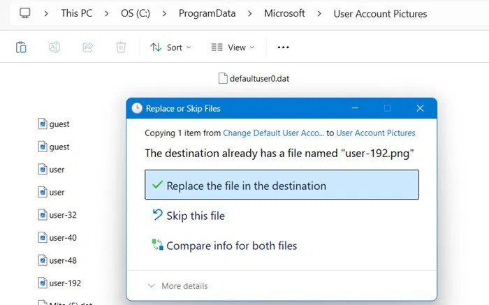 如何在 Windows 中變更預設使用者帳戶頭像