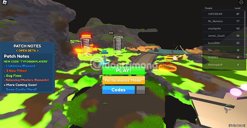 Neueste Elemental Dungeons-Codes und wie man Codes eingibt