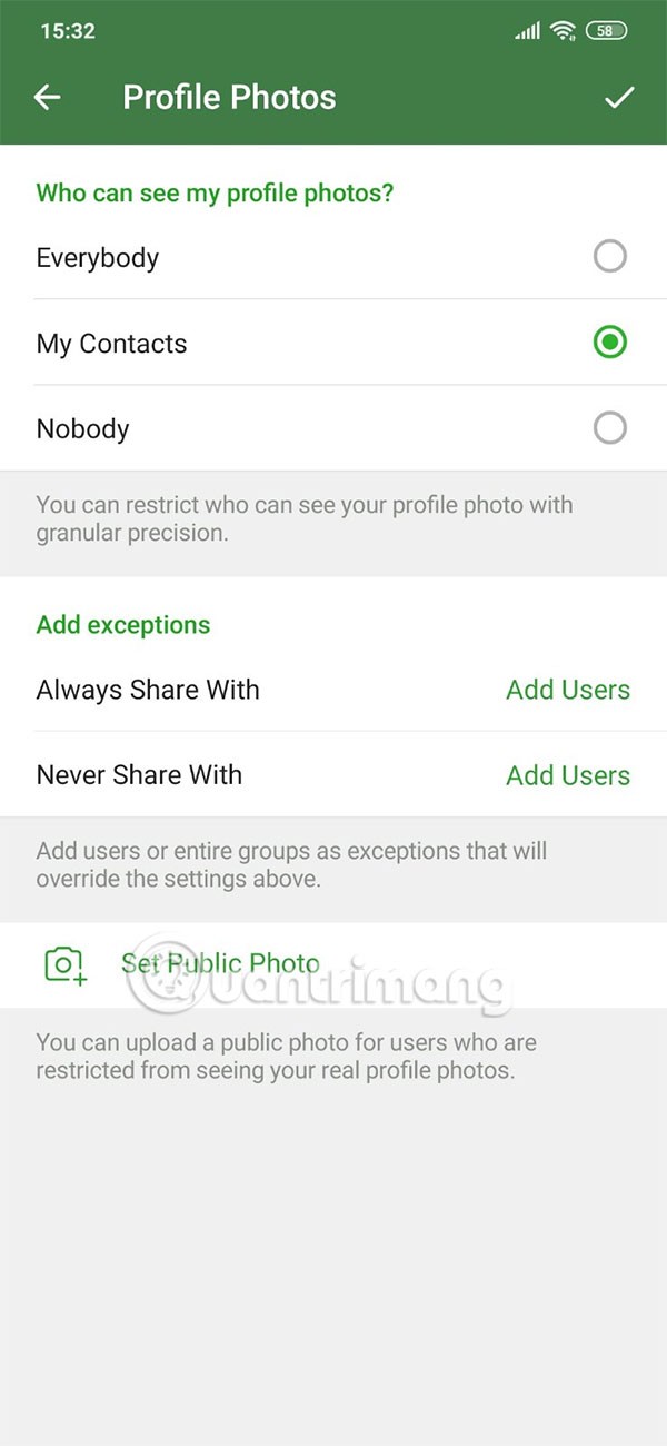 كيفية تعيين صورة شخصية عامة لحساب Telegram
