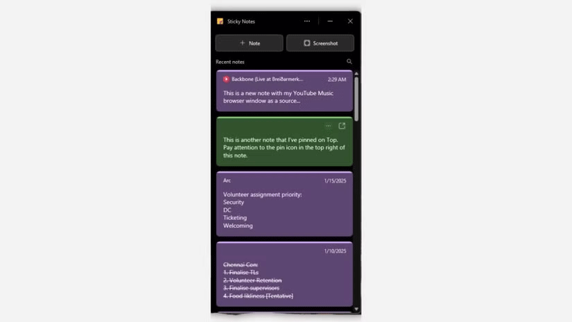 Microsoft bringt neue Haftnotiz-App für Windows 11 auf den Markt