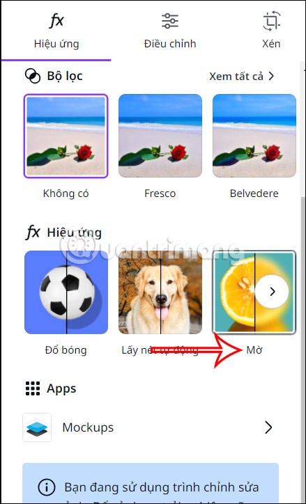 Как очень просто размыть фотографии в Canva