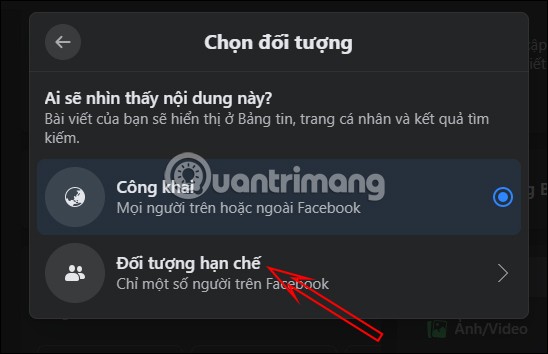 How to limit the audience of Fanpage posts
