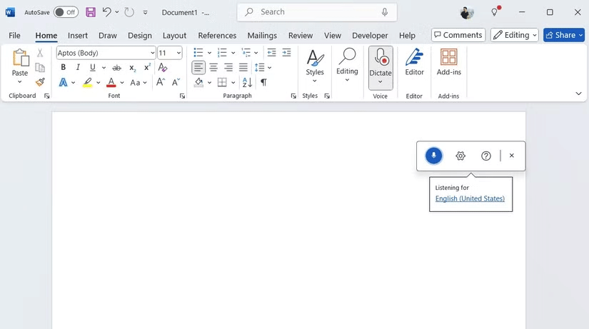 Как использовать функцию голосового ввода в Microsoft Word