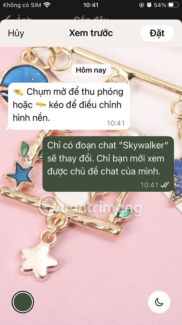 Instruções para definir o papel de parede do bate-papo no WhatsApp