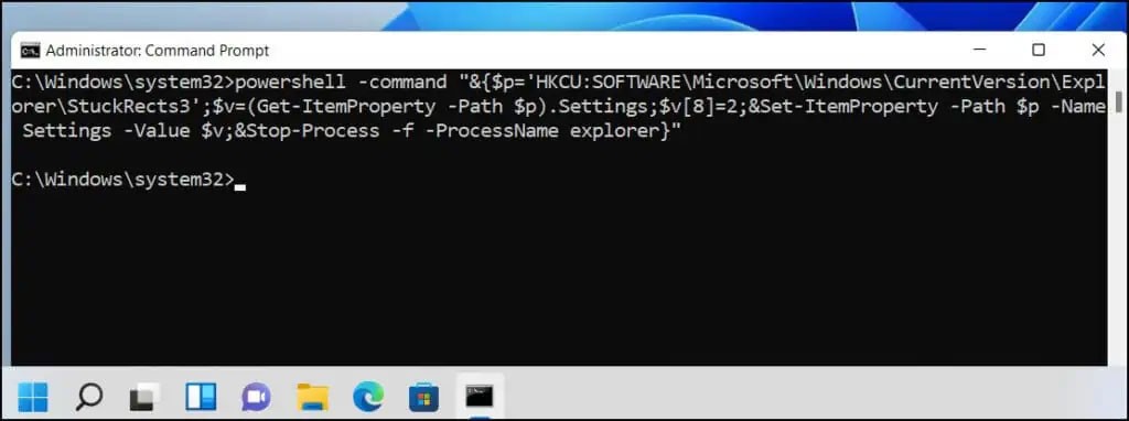 كيفية إخفاء/إظهار شريط المهام على نظام التشغيل Windows 11