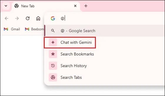 Como usar o Gemini na barra de endereços do Google Chrome