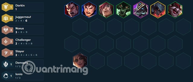 بناء Darius DTCL، العناصر الخاصة بـ Darius Noxus
