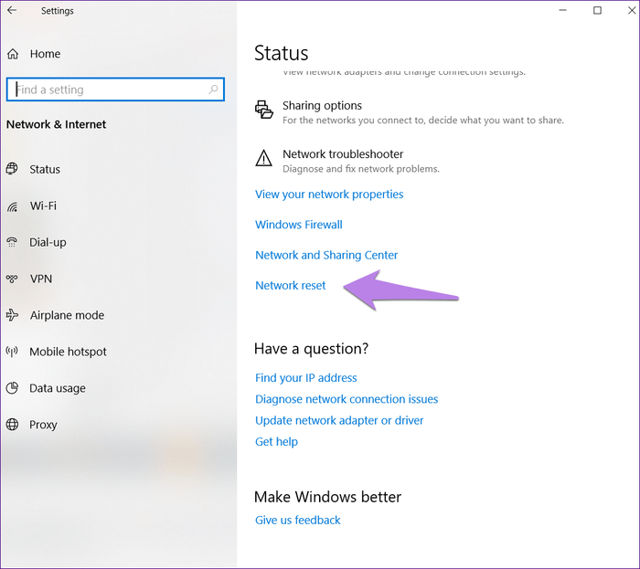 Comment corriger l'erreur de carte réseau introuvable sous Windows 10
