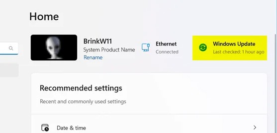 Istruzioni per vedere l'ultimo orario di Windows Update Istruzioni per vedere l'ultimo orario di Windows Update