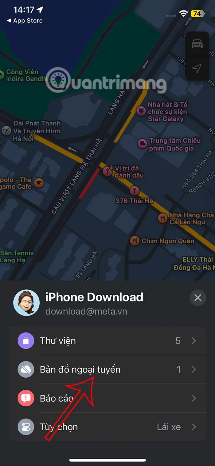 Instructions pour télécharger Apple Maps hors ligne