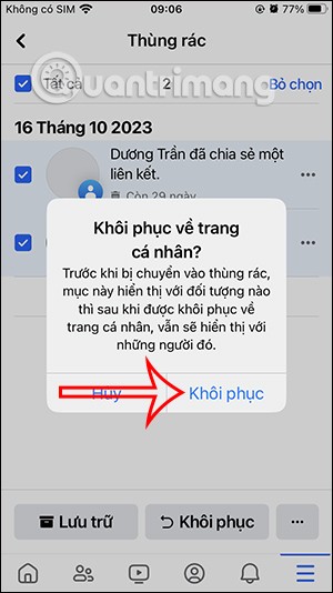 كيفية استعادة المنشورات المحذوفة على فيسبوك