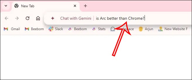Como usar o Gemini na barra de endereços do Google Chrome