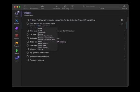 Dowiedz się więcej o narzędziu do zarządzania zadaniami OmniFocus Dowiedz się więcej o narzędziu do zarządzania zadaniami OmniFocus