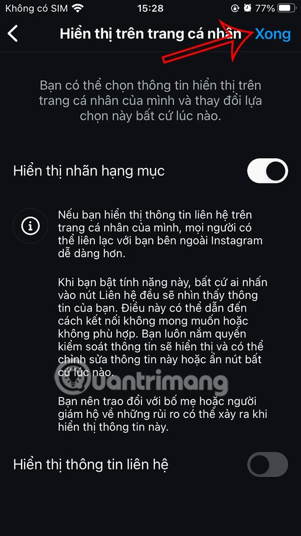 如何在 Instagram 上隱藏​​聯絡訊息