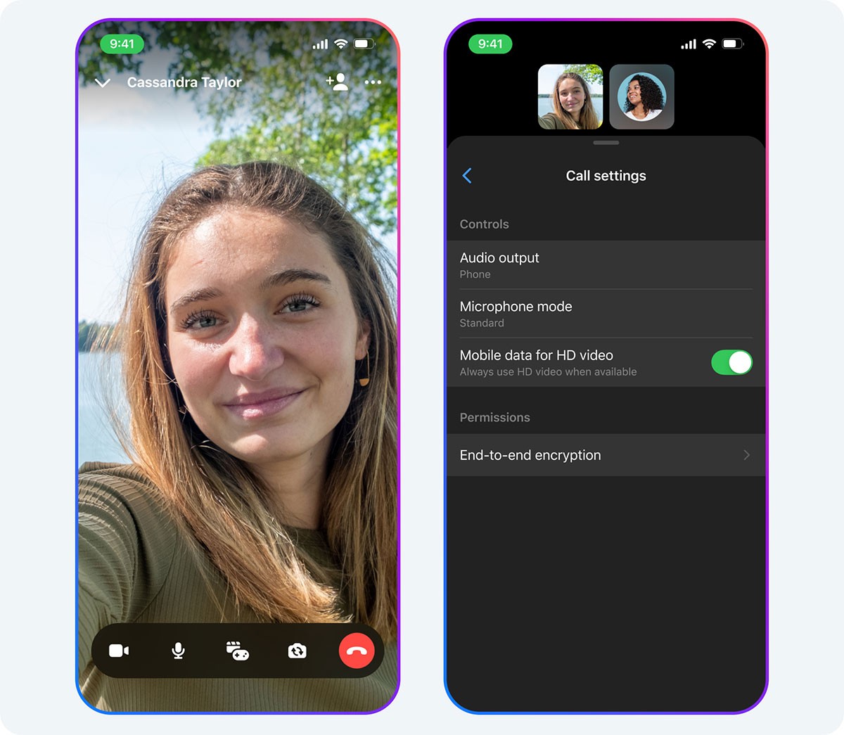 MetaがMessengerビデオ通話体験にAI壁紙、HD解像度などを追加