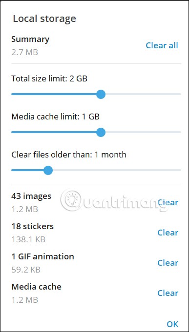 Como limpar o cache do Telegram no telefone e no computador
