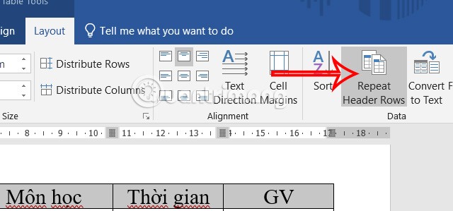 Comment répéter la barre de titre d'un tableau dans Word Comment répéter la barre de titre d'un tableau dans Word