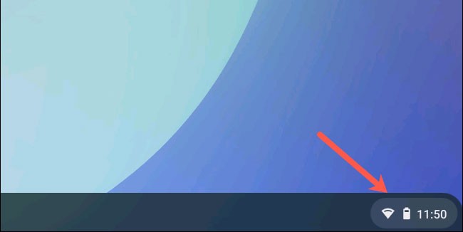 วิธีการปักหมุดการควบคุมสื่อไปที่ชั้นวาง Chromebook