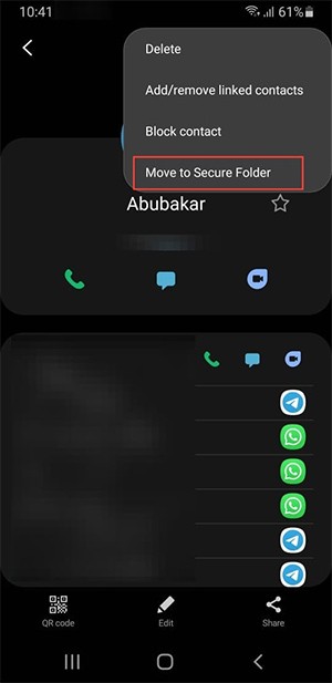 كيفية إخفاء جهات الاتصال على هاتف سامسونج