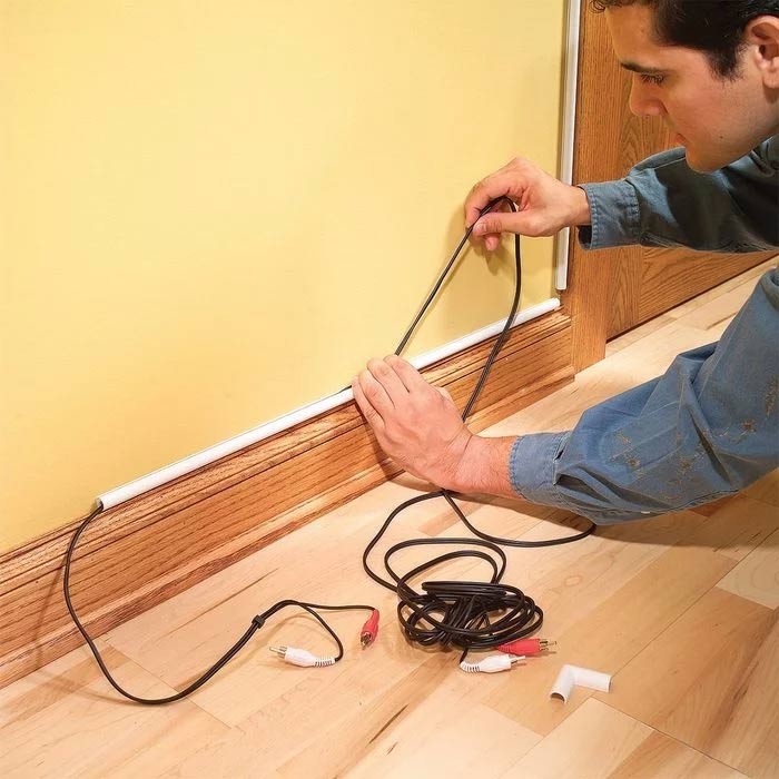 Ways to tidy up and hide electrical wires and cables in the house