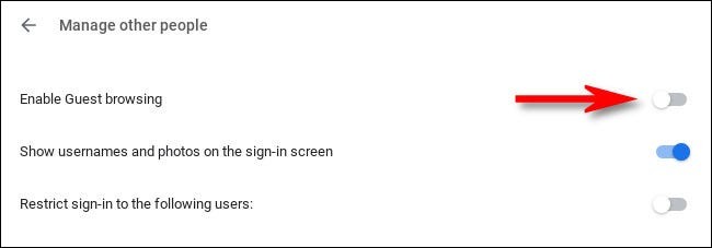 Chromebook'ta misafir kullanımı nasıl devre dışı bırakılır Chromebook'ta misafir kullanımı nasıl devre dışı bırakılır