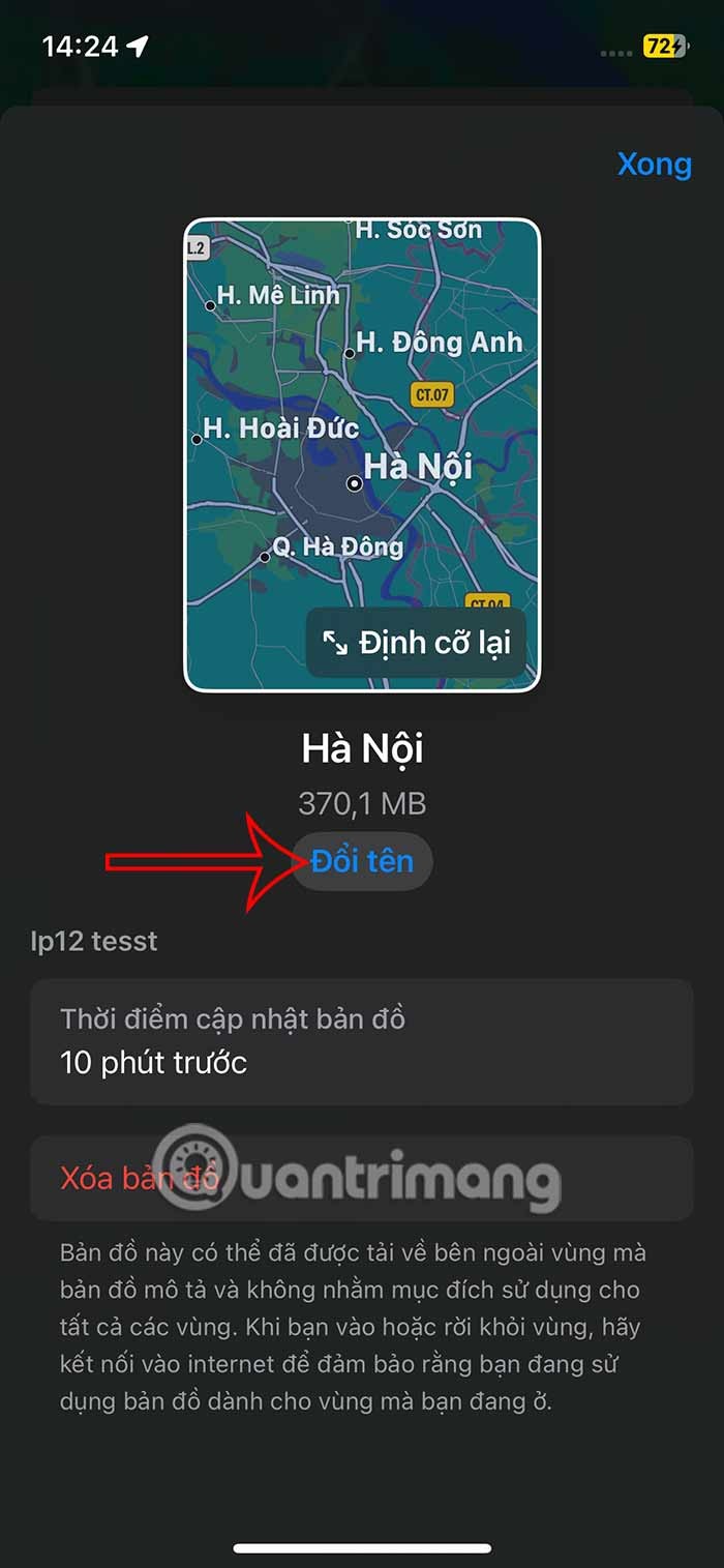 Instructions pour télécharger Apple Maps hors ligne