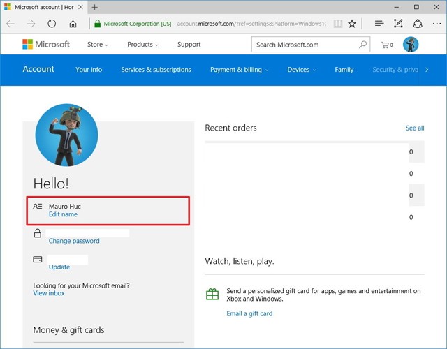 تعليمات لتغيير اسم تسجيل الدخول على Windows 10
