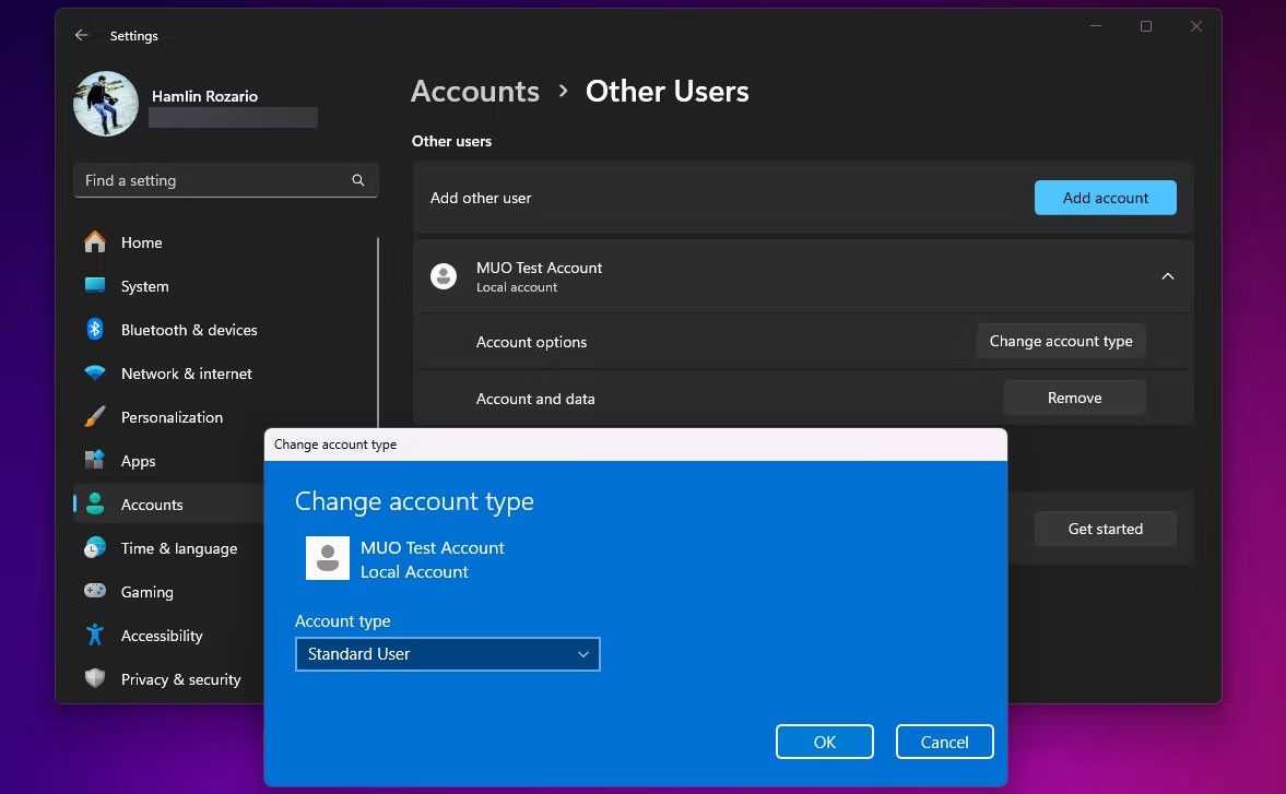 4 วิธีในการเปลี่ยนประเภทบัญชีผู้ใช้ใน Windows