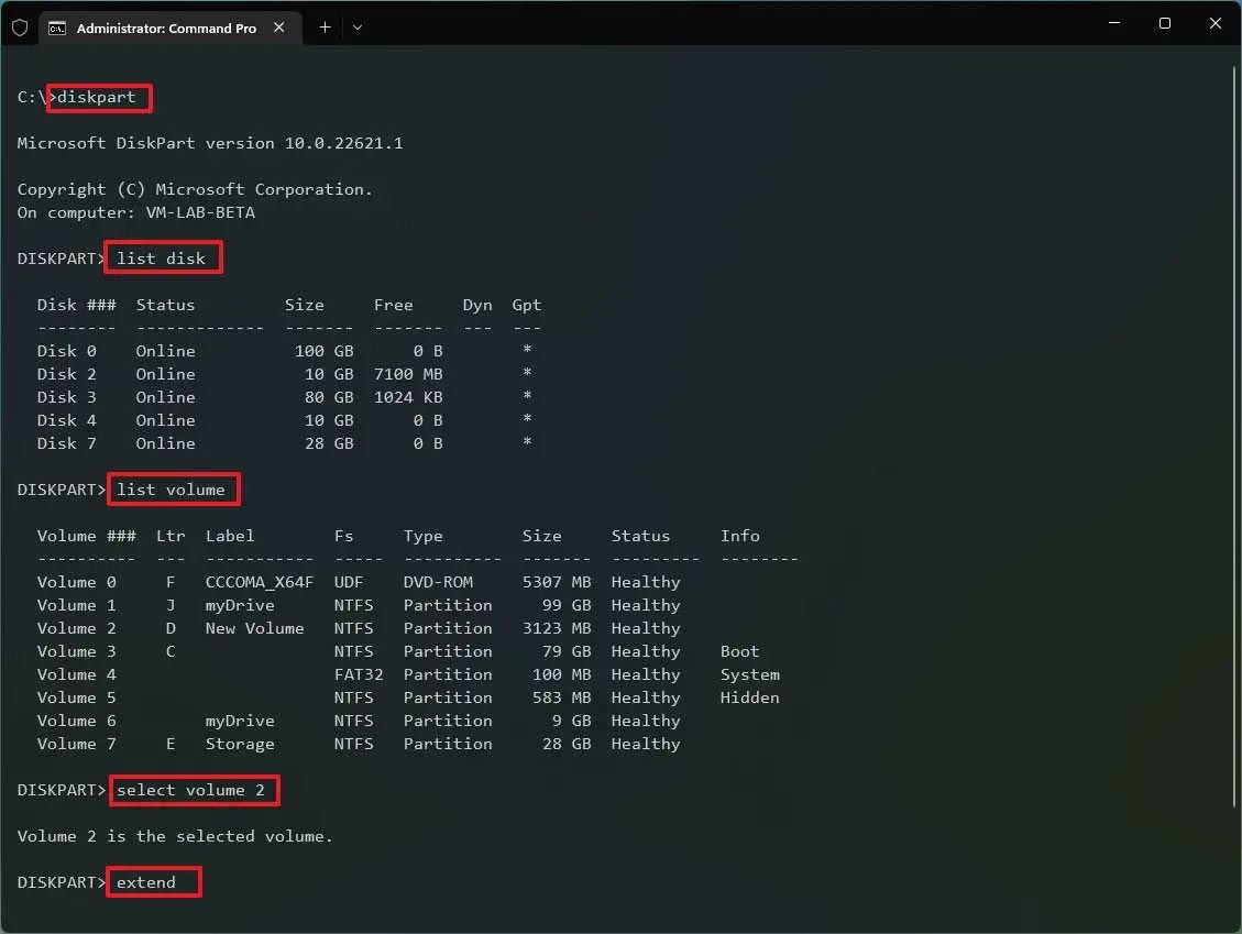 Como redimensionar a partição do Windows 11