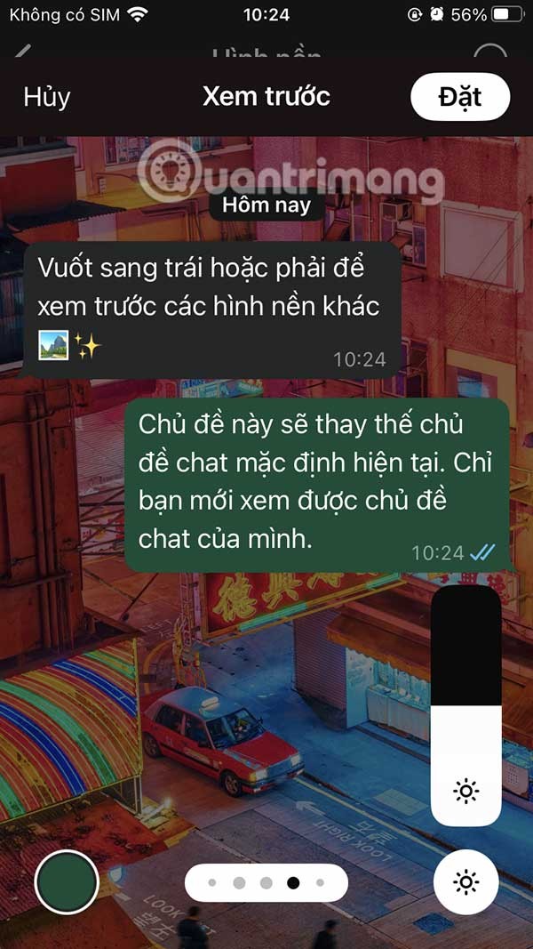 Instruções para definir o papel de parede do bate-papo no WhatsApp
