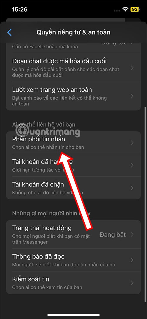 How to not receive messages from strangers on Messenger