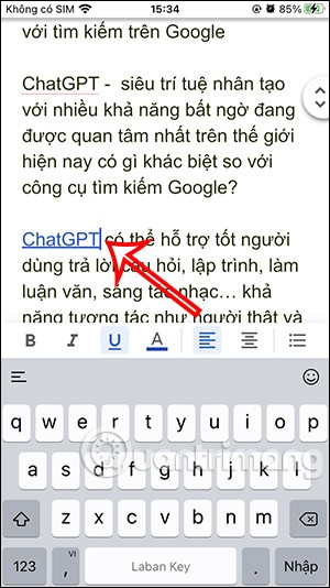 كيفية إدراج رابط في مستند Google Docs