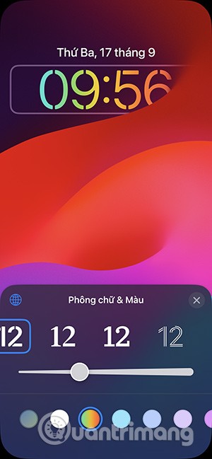 Como alterar a cor do arco-íris do relógio da tela de bloqueio do iPhone