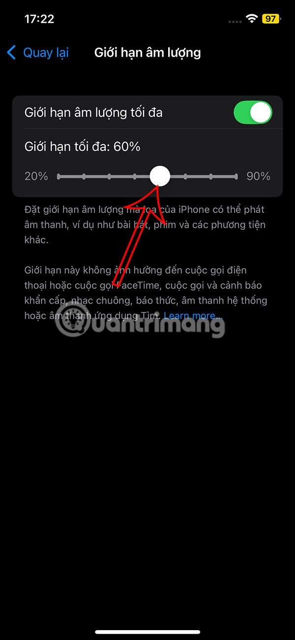 iPhone 스피커 볼륨 제한에 대한 지침