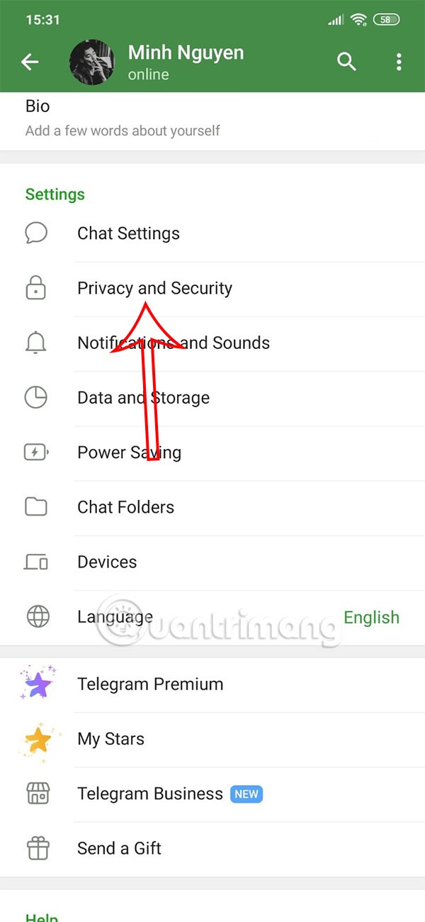 كيفية تعيين صورة شخصية عامة لحساب Telegram