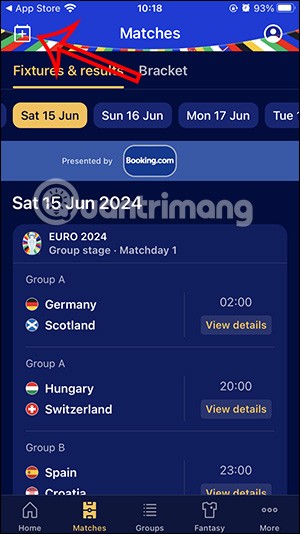 Instructions to add Euro 2024 calendar on iPhone