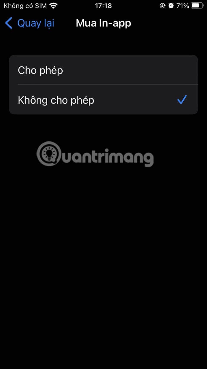 Como bloquear compras no aplicativo no iPhone