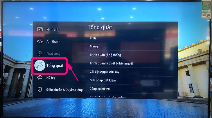Cách kết nối wifi trên Smart tivi Samsung