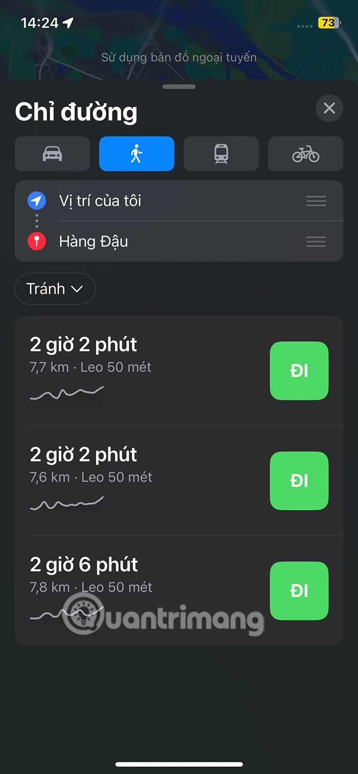 Instructions pour télécharger Apple Maps hors ligne
