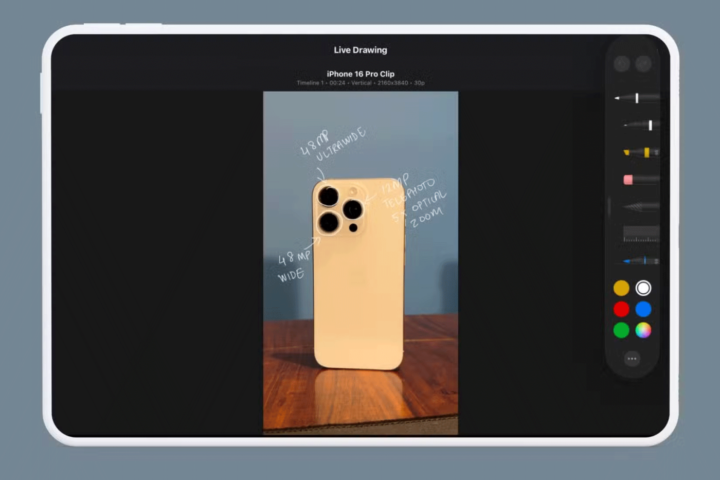Desenho ao vivo: o recurso Final Cut Pro no iPad torna seus vídeos mais pessoais