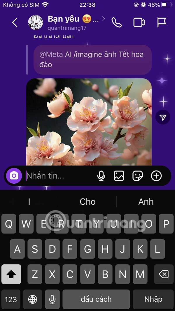 Как создавать ИИ-изображения в чате Instagram