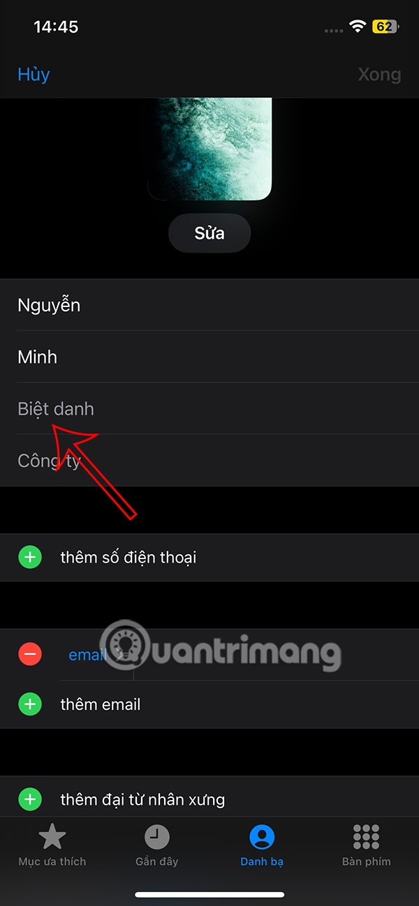 Instructions pour 4 façons de masquer les contacts sur iPhone