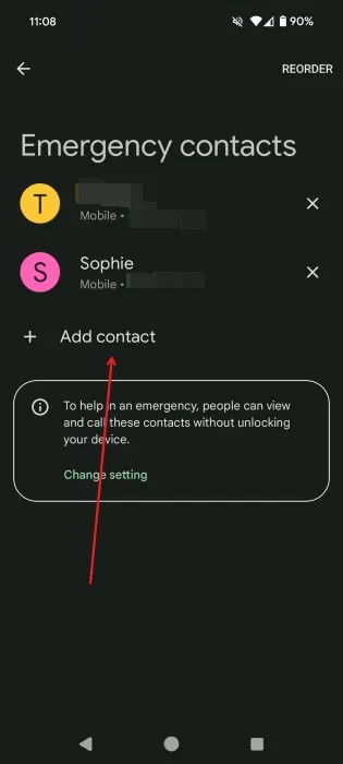 Jak skonfigurować informacje o bezpieczeństwie osobistym w systemie Android