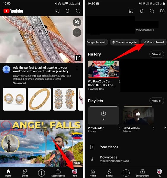 Hoe je een YouTube-kanaal deelt met behulp van een QR-code