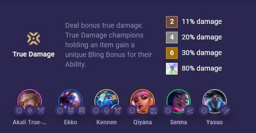 بناء Yasuo للموسم العاشر DTCL، معدات Yasuo True Damage القياسية