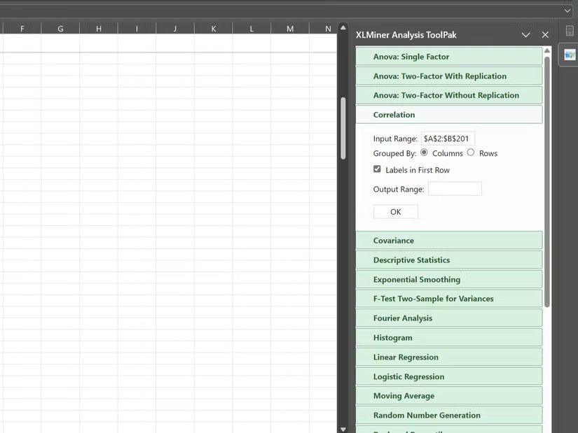Apakah fungsi CORREL dalam Excel?
