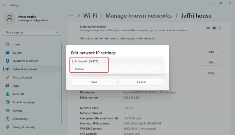 So konfigurieren Sie die TCP/IP-Einstellungen in Windows