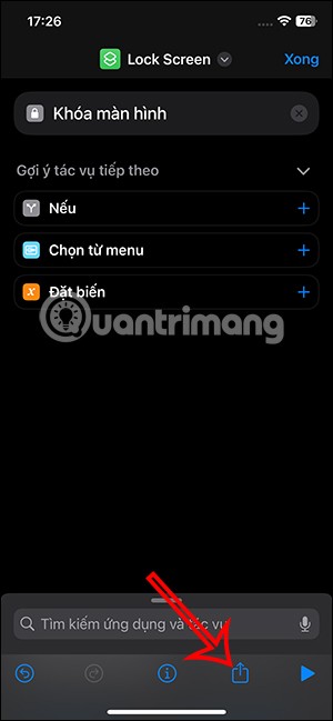 iPhoneのロック画面にショートカットを作成する方法